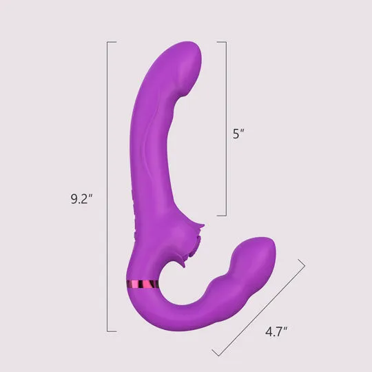 Funzze Female Sex Toys Strapless StrapOn Vibe