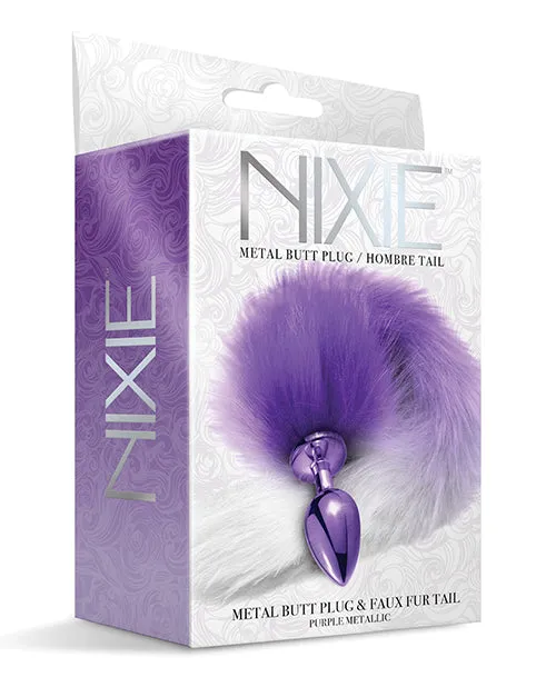 Global Novelties Anal Nixie Metal Butt Plug Wfaux Fur Tail