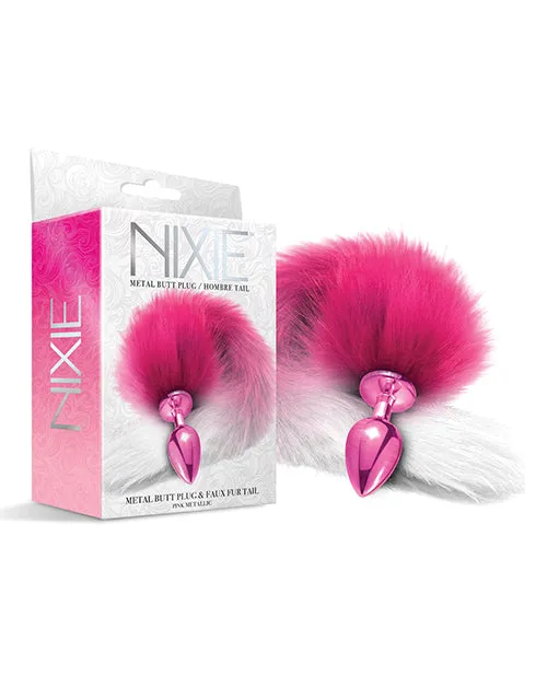 Global Novelties Anal Nixie Metal Butt Plug Wfaux Fur Tail