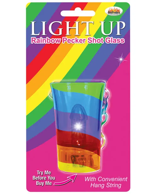 Hott Products Dildos Light Up Rainbow Pecker Shot Glass