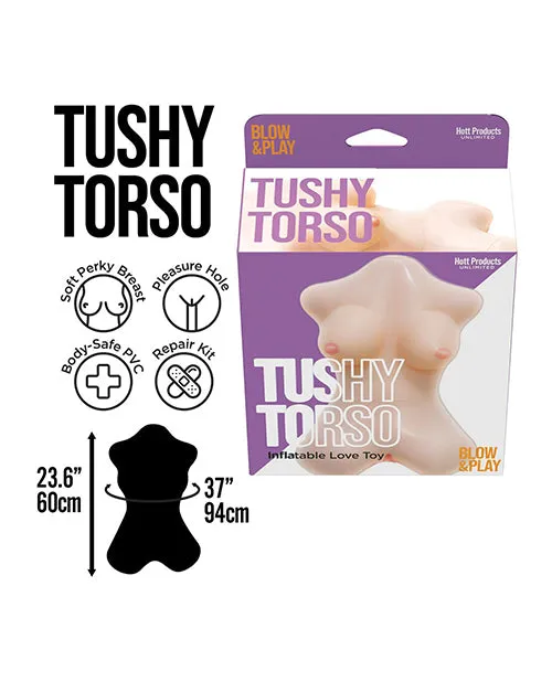 Hott Products Tushy Torso Blow Up Doll wVagina Hole Male Sex Toys