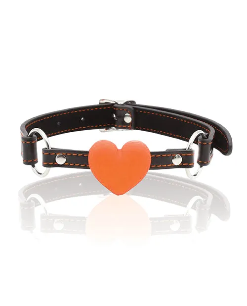 Icon Brands Anal The 9s Orange Is The New Black Silicone Heart Gag