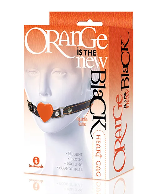 Icon Brands Anal The 9s Orange Is The New Black Silicone Heart Gag