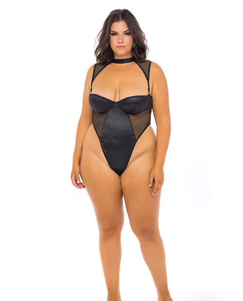 Josephine High Leg Teddy Wremovable Fishnet Collared Harness Black Oh La La Cheri Anal Josephine High Leg Teddy Wremovable Fishnet Collared Harness Black Oh La La Cheri Anal