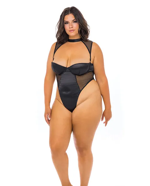 Josephine High Leg Teddy Wremovable Fishnet Collared Harness Black Oh La La Cheri Anal Josephine High Leg Teddy Wremovable Fishnet Collared Harness Black Oh La La Cheri Anal
