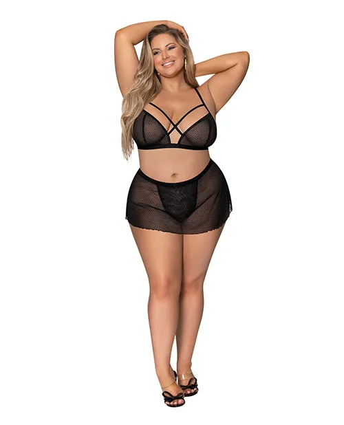 Magic Silk Male Sex Toys Girl Next Door Strappy Bralette Wflirty Thong Skirt Lilac 2xl Magic Silk Male Sex Toys Girl Next Door Strappy Bralette Wflirty Thong Skirt Lilac 2xl