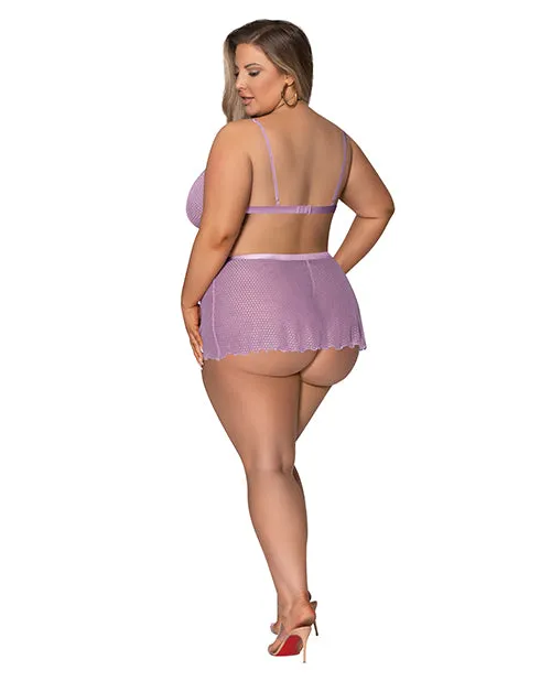 Magic Silk Male Sex Toys Girl Next Door Strappy Bralette Wflirty Thong Skirt Lilac 2xl Magic Silk Male Sex Toys Girl Next Door Strappy Bralette Wflirty Thong Skirt Lilac 2xl