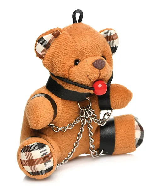 Male Sex Toys XR Brands Master Series Gagged Teddy Bear Keychain