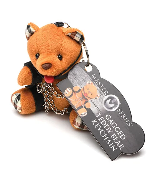 Male Sex Toys XR Brands Master Series Gagged Teddy Bear Keychain