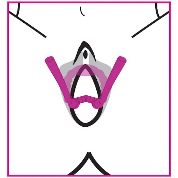 Oral Sex Enhancing Pussy Spreader XR Brands Male Sex Toys