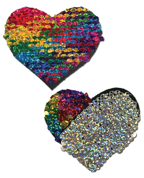 Pastease Anal Pastease Sweety Red Black Color Changing Sequin Heart