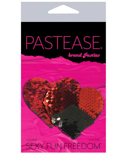 Pastease Anal Pastease Sweety Red Black Color Changing Sequin Heart