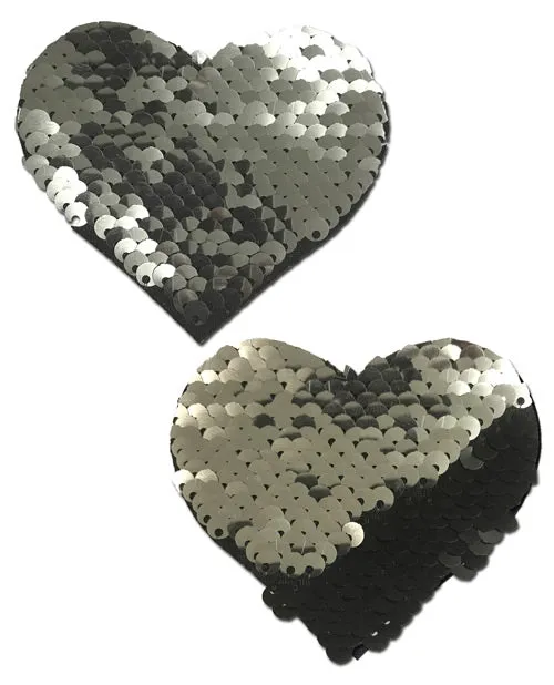 Pastease Anal Pastease Sweety Red Black Color Changing Sequin Heart