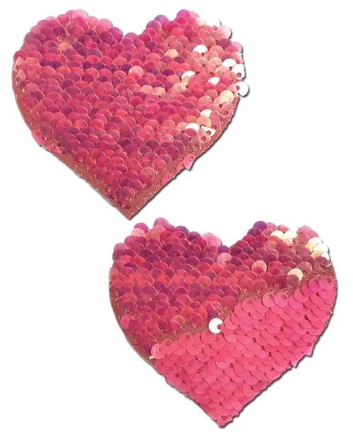 Pastease Anal Pastease Sweety Red Black Color Changing Sequin Heart