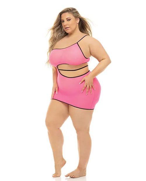 Pink Lipstick All You Need Cut Out Dress Rene Rofe Vibrators