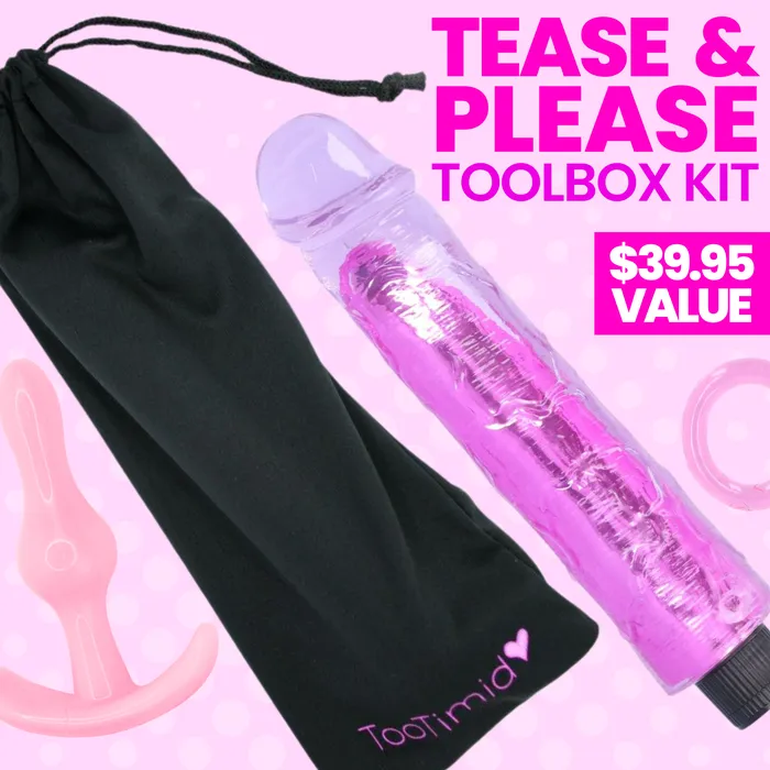 Promo Vibrators Tease Please Toolbox Kit 4 Toy Pleasure Bundle
