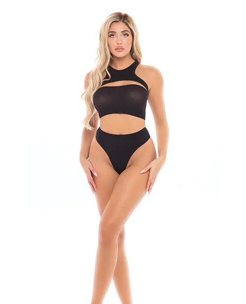 Rene Rofe Vibrators Pink Lipstick Divine Bandeau Harness Top High Waist Thong Black Os Rene Rofe Vibrators Pink Lipstick Divine Bandeau Harness Top High Waist Thong Black Os