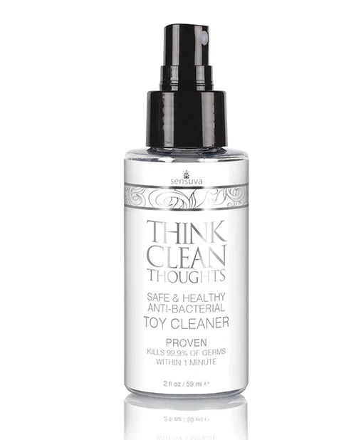 Sensuva Sensuva Think Clean Thoughts Anti Bacterial Toy Cleaner 2 Oz Bottle Vibrators Sensuva Sensuva Think Clean Thoughts Anti Bacterial Toy Cleaner 2 Oz Bottle Vibrators