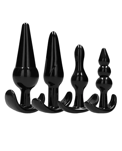 Shots Anal Shots Sono No 8 Butt Plug Black Set Of 4