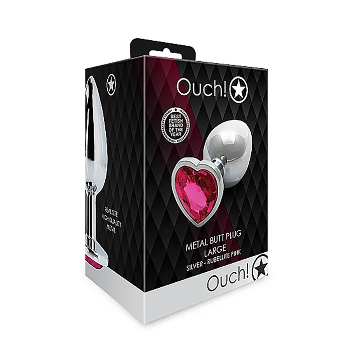 Shots Ouch Heart Gem Butt Plug Shots Anal