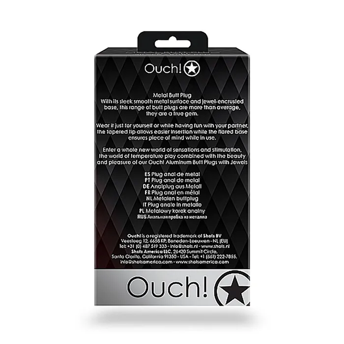 Shots Ouch Heart Gem Butt Plug Shots Anal