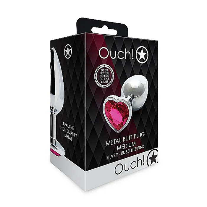 Shots Ouch Heart Gem Butt Plug Shots Anal