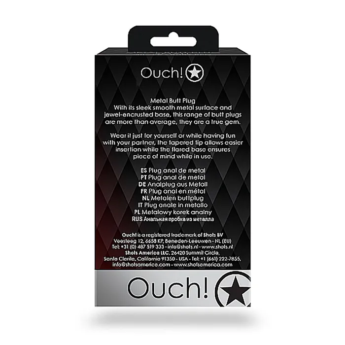Shots Ouch Heart Gem Butt Plug Shots Anal
