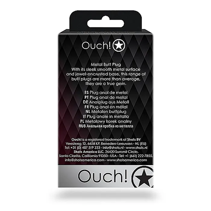 Shots Ouch Heart Gem Butt Plug Shots Anal