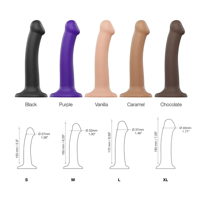 Strap On Me Silicone Bendable Dildo StrapOnMe Female Sex Toys