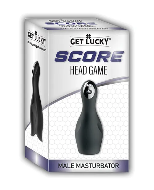 Thank Me Now Male Sex Toys Get Lucky Score Head Game Masturbator Black