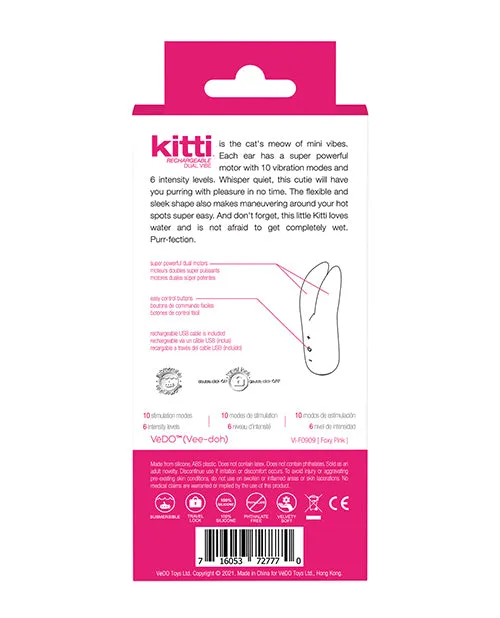 VeDO Vedo Kitti Rechargeable Dual Vibe Vibrators VeDO Vedo Kitti Rechargeable Dual Vibe Vibrators