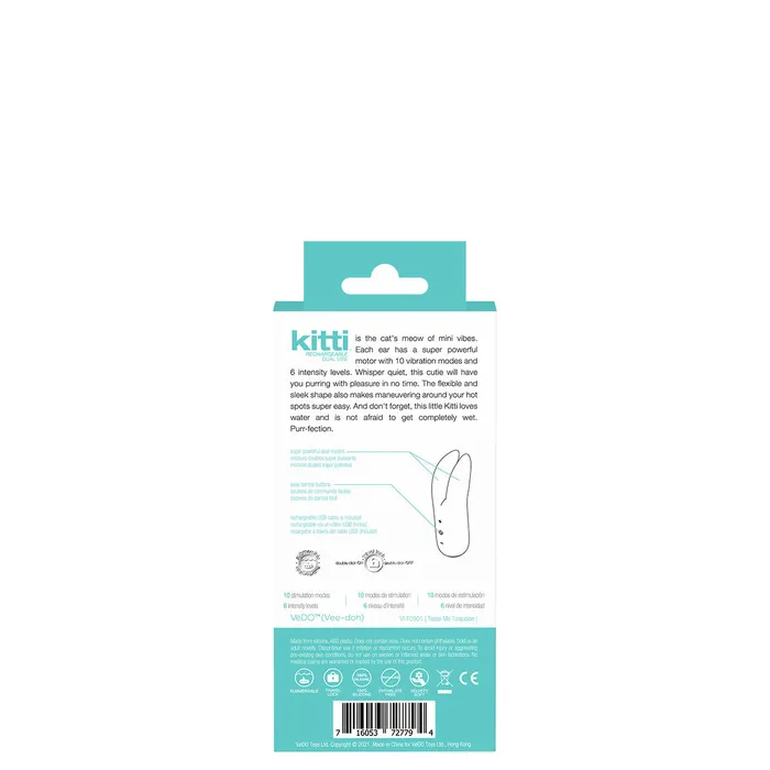 VeDO Vedo Kitti Rechargeable Dual Vibe Vibrators VeDO Vedo Kitti Rechargeable Dual Vibe Vibrators