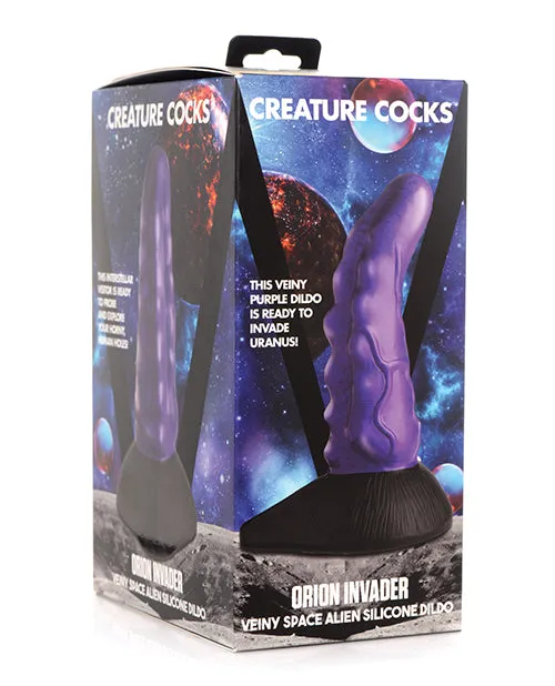 XR Brands Creature Cocks Orion Invader Veiny Space Alien Silicone Dildo Dildos