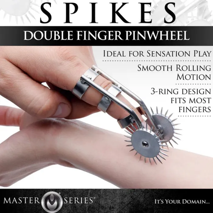 XR Brands Spikes Double Finger Pinwheel XR Brands Female Sex Toys