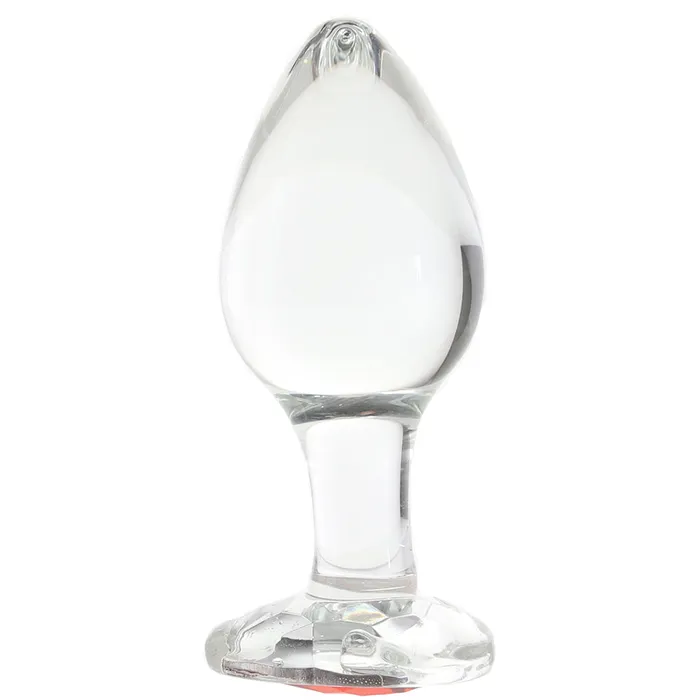 Adam Eve Red Heart Gem Glass Plug in Large Evolved Novelties Anal Adam Eve Red Heart Gem Glass Plug in Large Evolved Novelties Anal