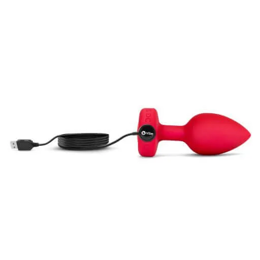 Anal B Vibe BVibe Vibrating HeartShaped Jewel Plug ML Red 6 Vibration Levels Rechargeable