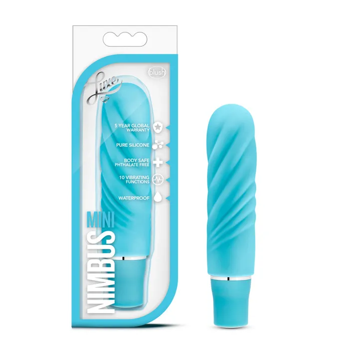 Anal Blush Luxe By Blush Nimbus Aqua 475Inch Vibrating Mini Vibrator