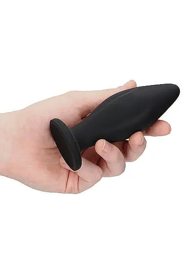 Anal Ouch Premium Silicone Butt Plug in Black PrecisionDesigned for Ultimate Pleasure by Shots Toys SHOTS AMERICA