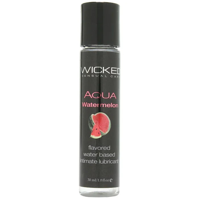 Aqua Flavored Lube 1oz30ml in Watermelon Wicked Sensual Care Female Sex Toys