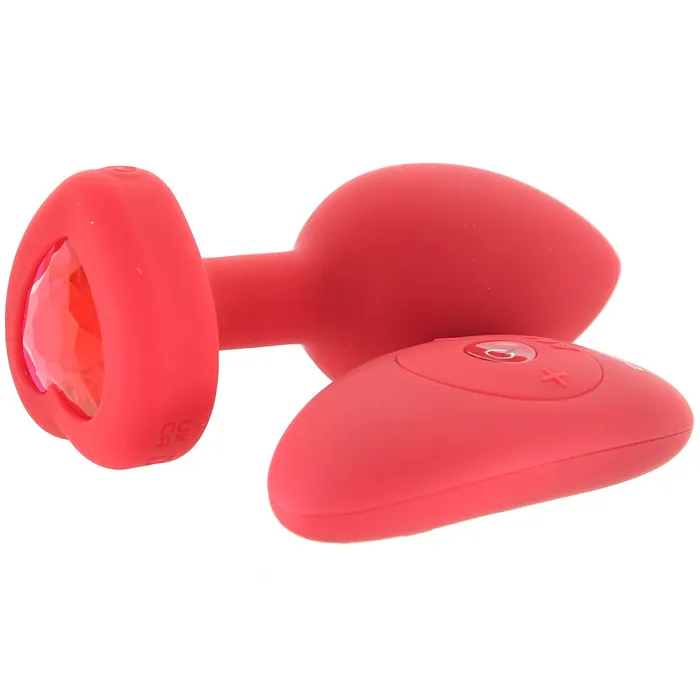 BVibe Anal Vibrating Heart Plug in Red BVibe Anal Vibrating Heart Plug in Red