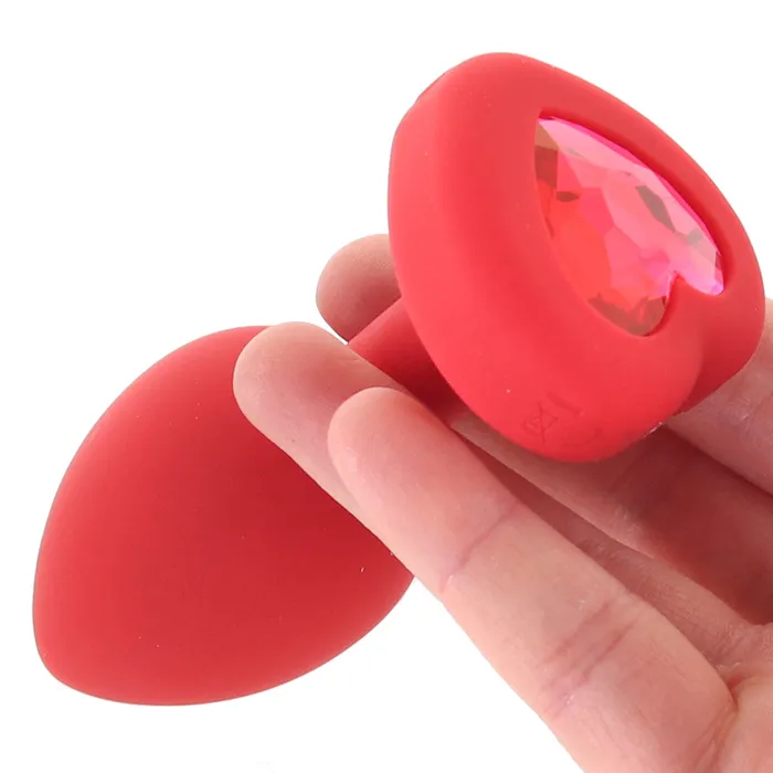BVibe Anal Vibrating Heart Plug in Red BVibe Anal Vibrating Heart Plug in Red