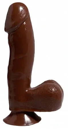 Basix Rubber Works 65 Ballsy Brown Dong Pipedream Products Dildos