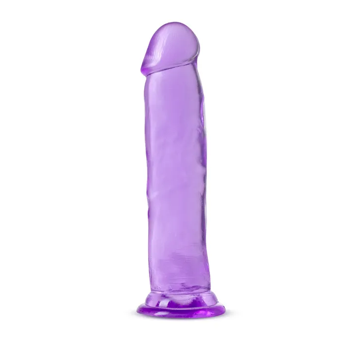 Blush Anal B Yours Plus By Blush Thrill N Drill Realistic Purple 9Inch Long Dildo With Suction Cup Base
