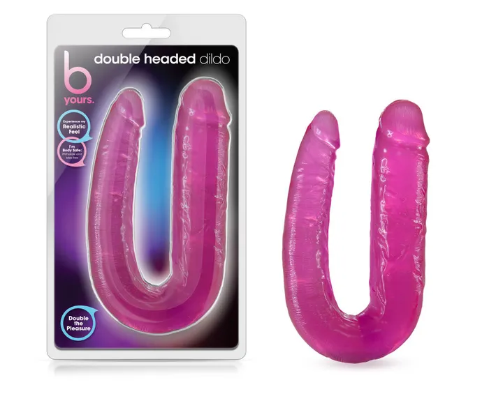 Blush Dildos B Yours By Blush UShaped Double Sided Pink 18Inch Long Double Dildo Blush Dildos B Yours By Blush UShaped Double Sided Pink 18Inch Long Double Dildo