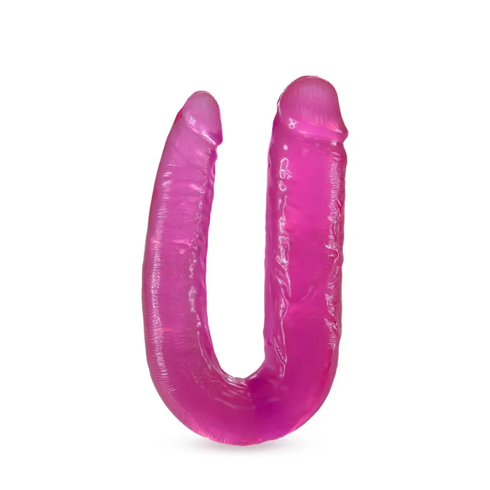 Blush Dildos B Yours By Blush UShaped Double Sided Pink 18Inch Long Double Dildo