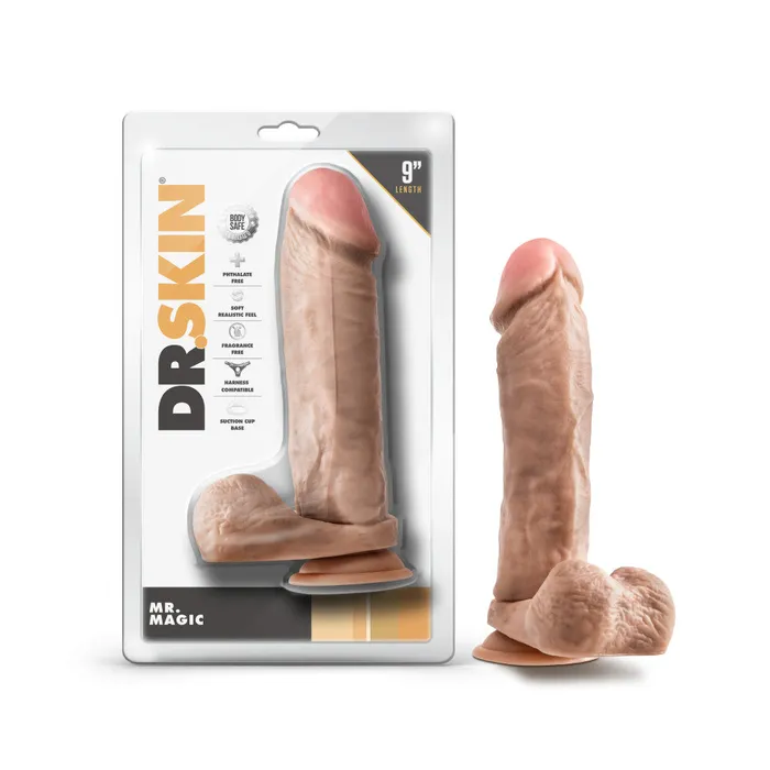 Blush Dildos Dr Skin By Blush Mr Magic 9 Inch Long Dildo with Suction Cup Balls Vanilla Blush Dildos Dr Skin By Blush Mr Magic 9 Inch Long Dildo with Suction Cup Balls Vanilla