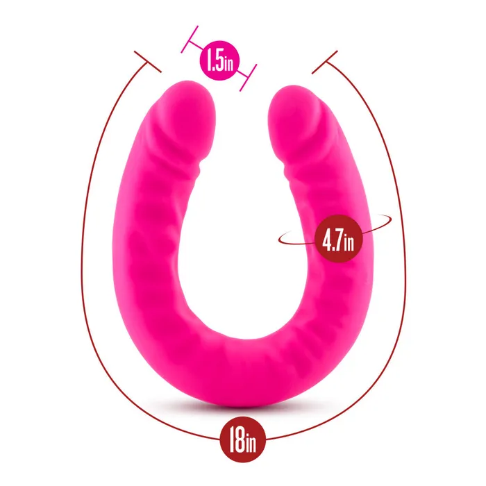 Blush Dildos Ruse By Blush GSpot Hot Pink 18Inch Long Dildo