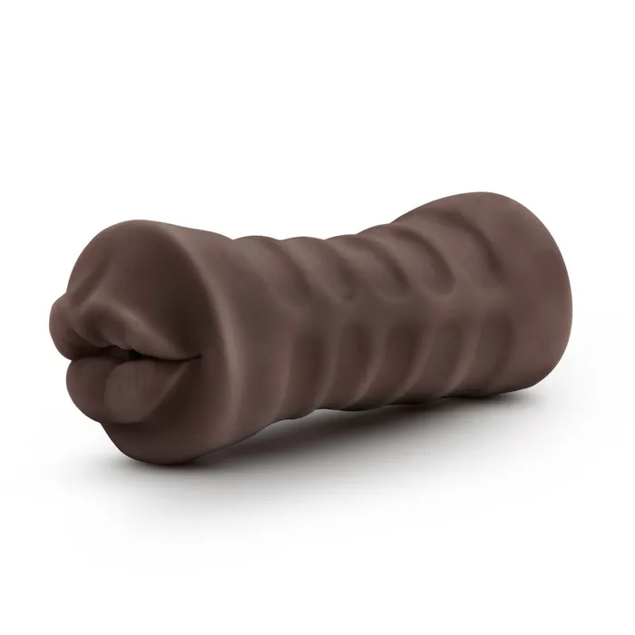 Blush Male Sex Toys Hot Chocolate By Blush Renee Realistic Chocolate Vibrating Body Part Mouth Masturbator
