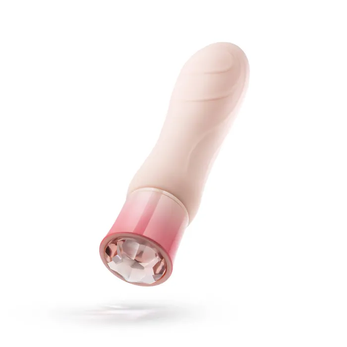 Blush Vibrators Oh My Gem By Blush Elegant 55 Inch Warming G Spot Stimulation Vibrator in Morganite with Powerful RumboTech Technology