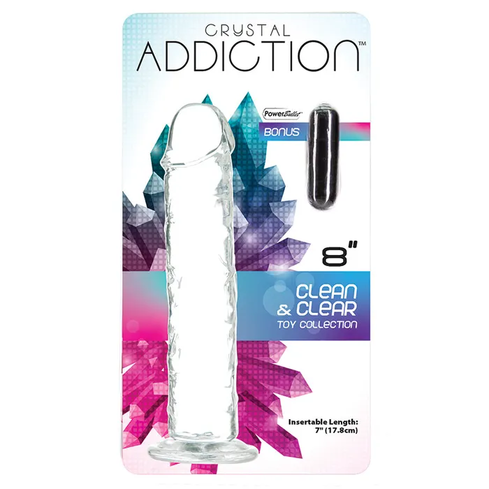BMS Dildos Crystal Addiction Straight Dong 8